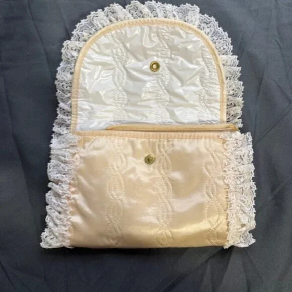 Vintage Fold Out Jewelry Roll w Multiple Compartments - Picture 2 of 3